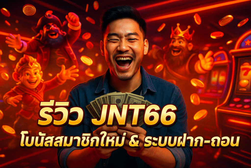 รีวิว JNT66 โบนัสสมาชิกใหม่ & ระบบฝาก-ถอน